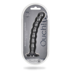 Ouch! Plug Beaded G-Spot L 20.5 x 3.2cm Gris